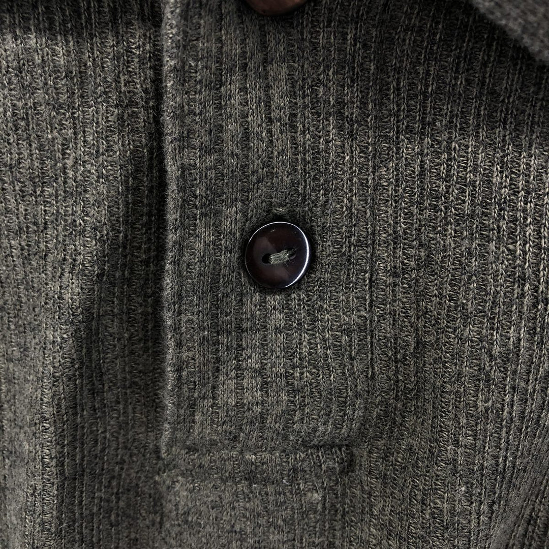 Knightsbridge KNIGHTSBRIDGE Men's Polo Knit Sweater (Size L) cotton Khaki type Vintage Second Hand