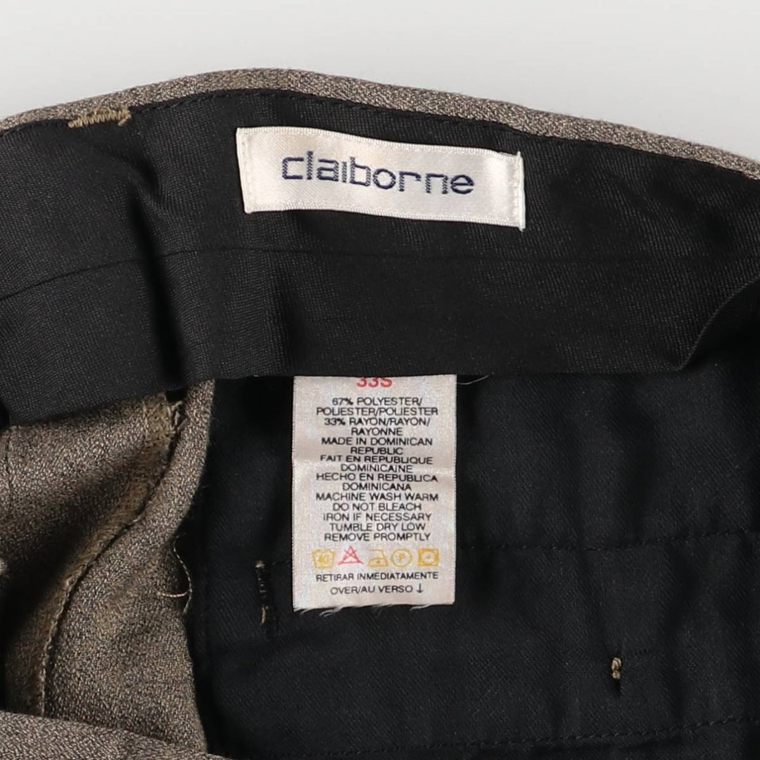 90s-00'S Liz Claiborne men's slacks, size W32 polyester Beige type Vintage Second Hand