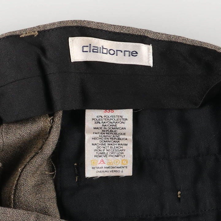 90s-00'S Liz Claiborne men's slacks, size W32 polyester Beige type Vintage Second Hand