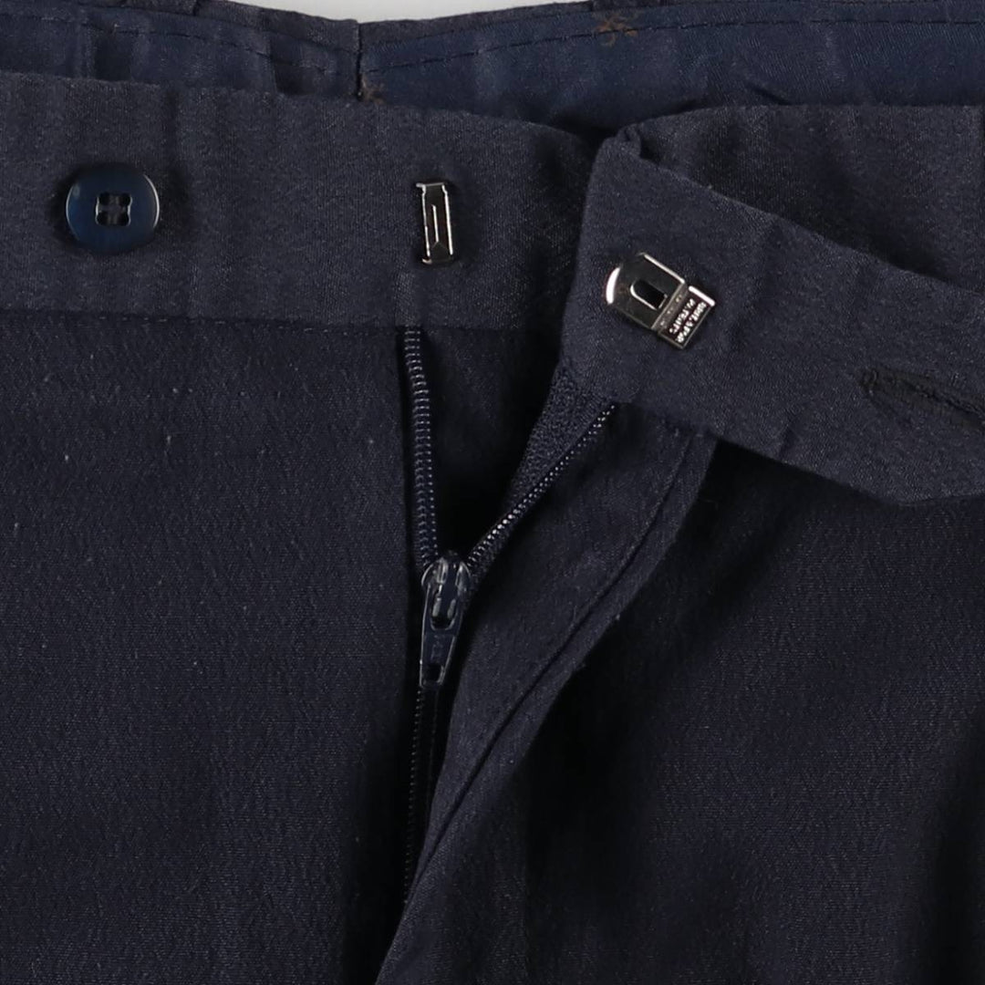 BONNETI UOMO Two-pleat Slacks, Men's, Size 34, Vintage unclear navy blue type Vintage Second Hand