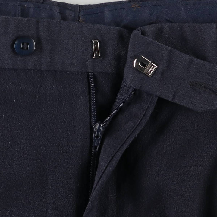 BONNETI UOMO Two-pleat Slacks, Men's, Size 34, Vintage unclear navy blue type Vintage Second Hand