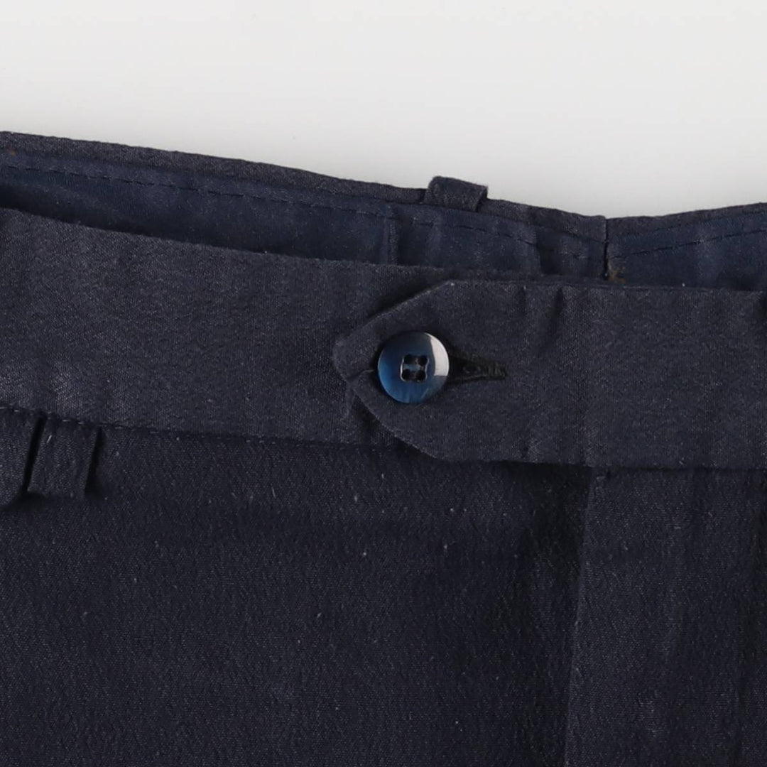 BONNETI UOMO Two-pleat Slacks, Men's, Size 34, Vintage unclear navy blue type Vintage Second Hand