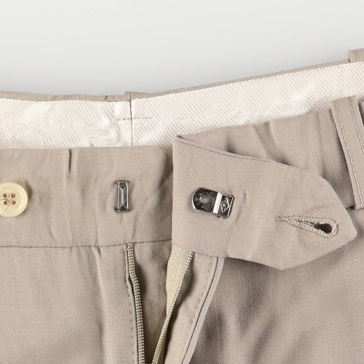 PIONEER Vintage Two-Pleated Slacks, Men's Size 35 (W35) unclear Beige type Vintage Second Hand