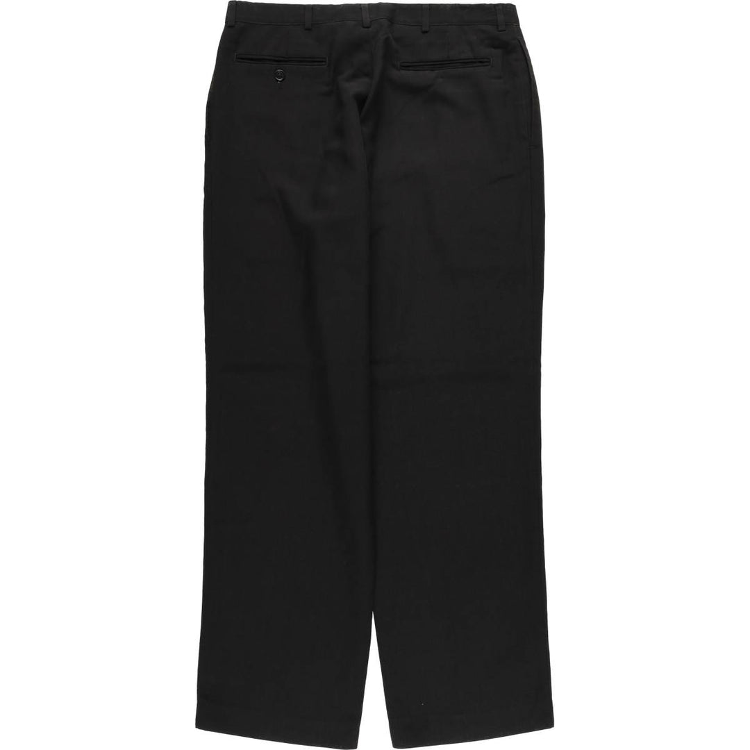 1980'S Haggar Gallery Two-pleat Slacks, Men's, Size W33, Vintage unclear black type Vintage Second Hand