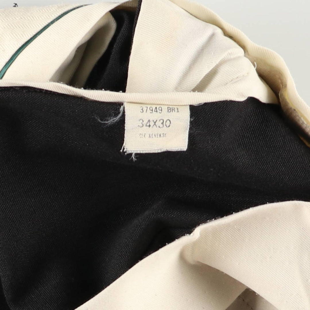 1980'S Haggar Gallery Two-pleat Slacks, Men's, Size W33, Vintage unclear black type Vintage Second Hand