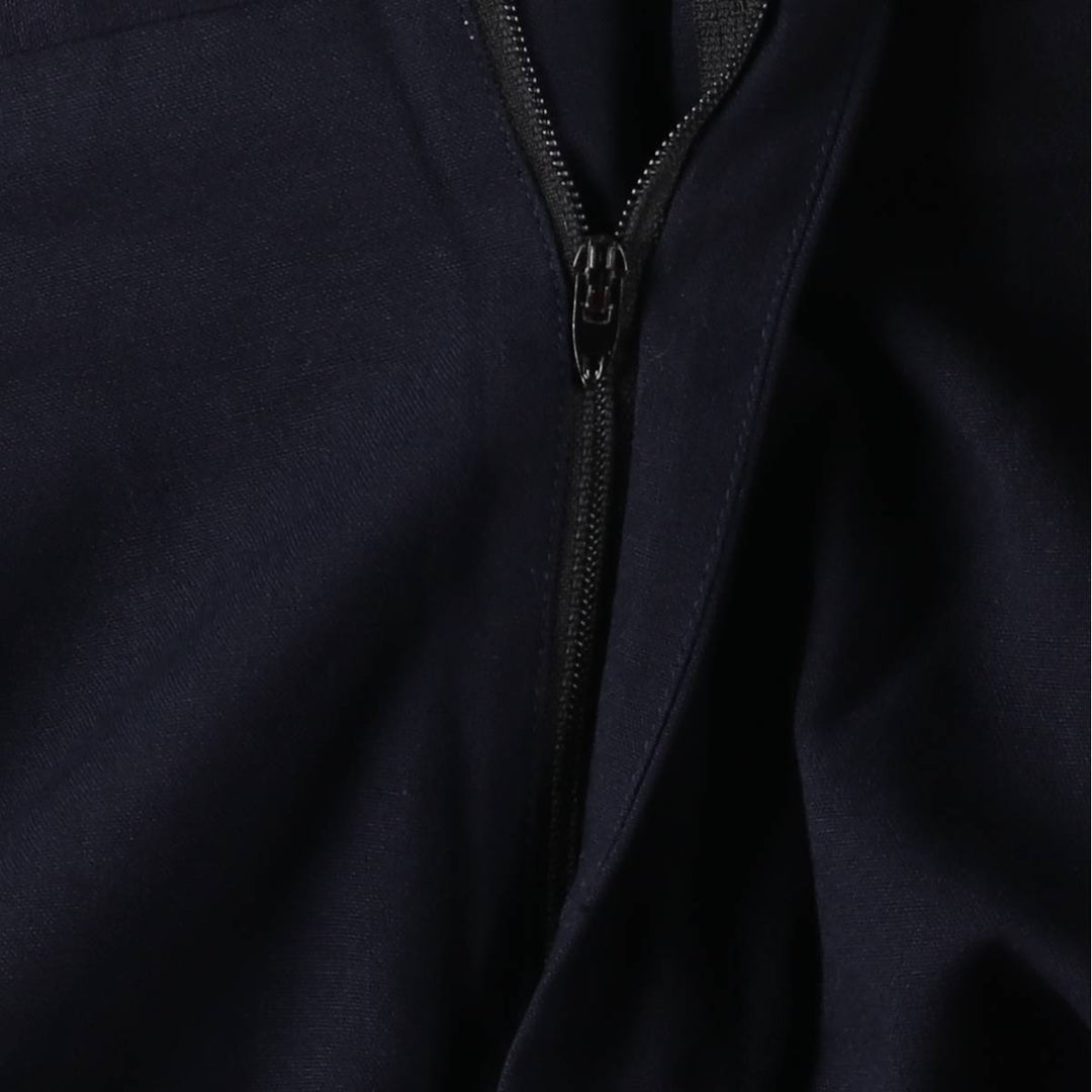 90'S CITY STREETS Two-pleat Slacks, Men's, W30 Size, Vintage polyester navy blue type Vintage Second Hand