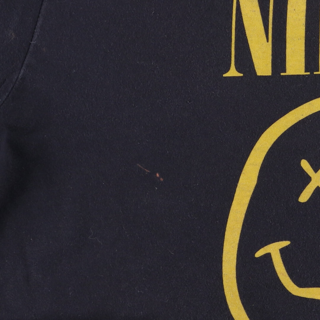 NIRVANA Nirvana Band T-shirt, Band T, Men's M size unclear black type Vintage Second Hand