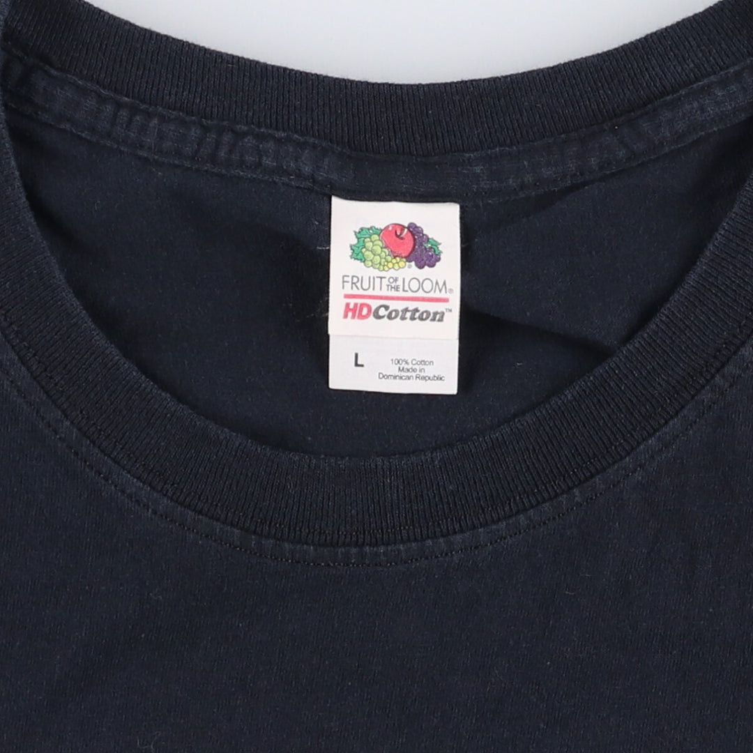 Fruit of the Loom J. Cole Rap T-Shirt, Men's Size L cotton black type Vintage Second Hand