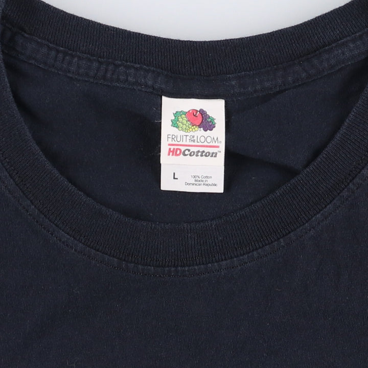 Fruit of the Loom J. Cole Rap T-Shirt, Men's Size L cotton black type Vintage Second Hand