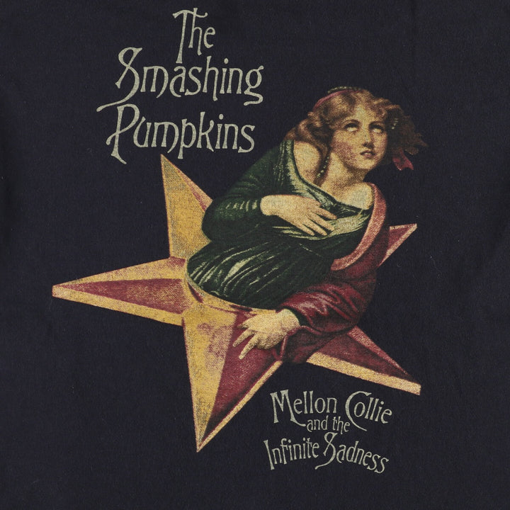 THE SMASHING PUMPKINS Smashing Pumpkins Band T-shirt Band T Men's M equivalent cotton black type Vintage Second Hand