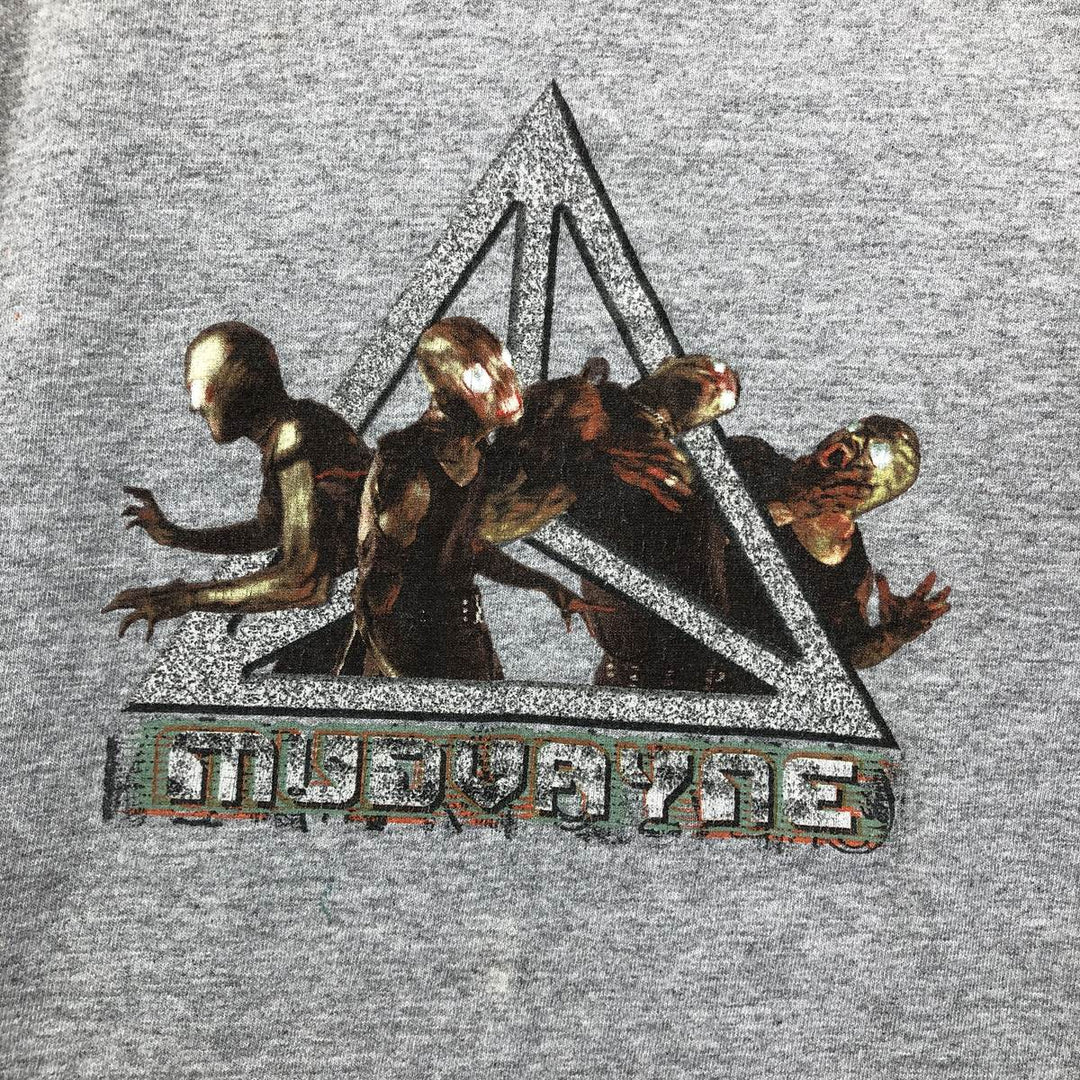 ALSTYLE Mudvayne Band Ringer T-Shirt, Men's Size Medium cotton gray type Vintage Second Hand