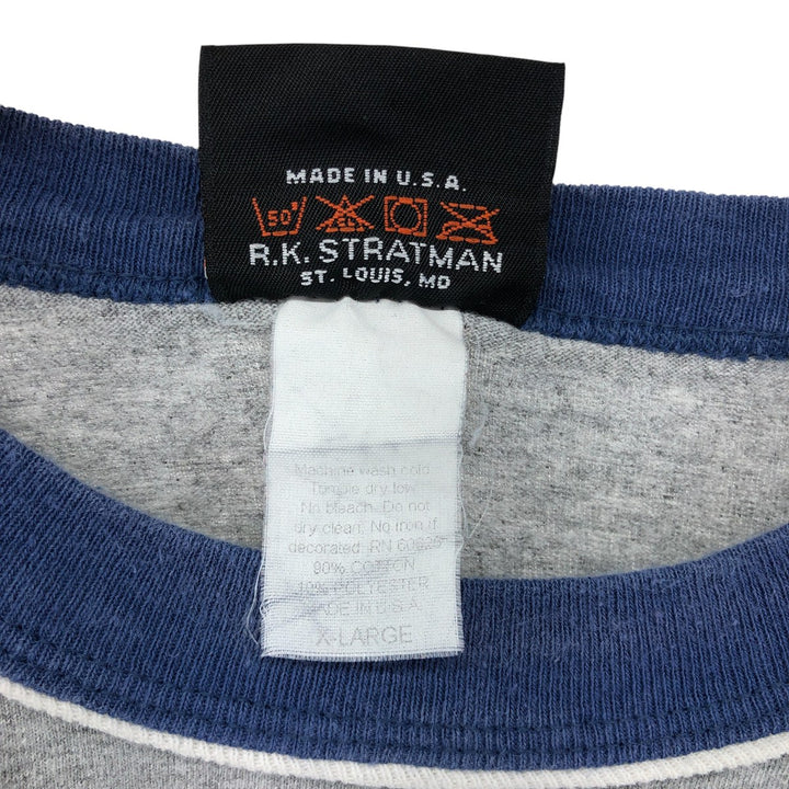 Harley-Davidson Ringer T-Shirt, Made in USA, Men's Size XL cotton gray type Vintage Second Hand