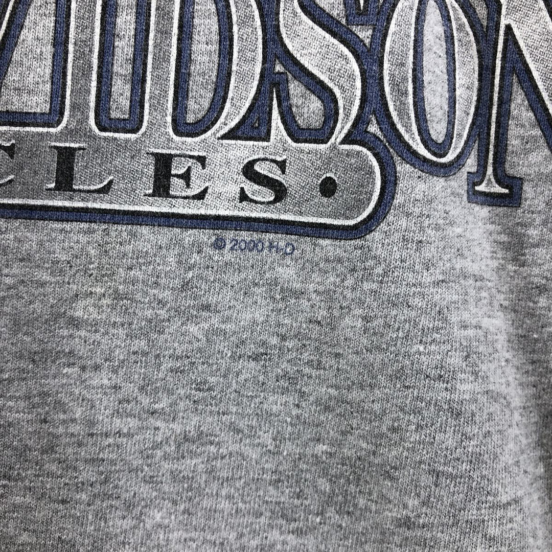 Harley-Davidson Ringer T-Shirt, Made in USA, Men's Size XL cotton gray type Vintage Second Hand