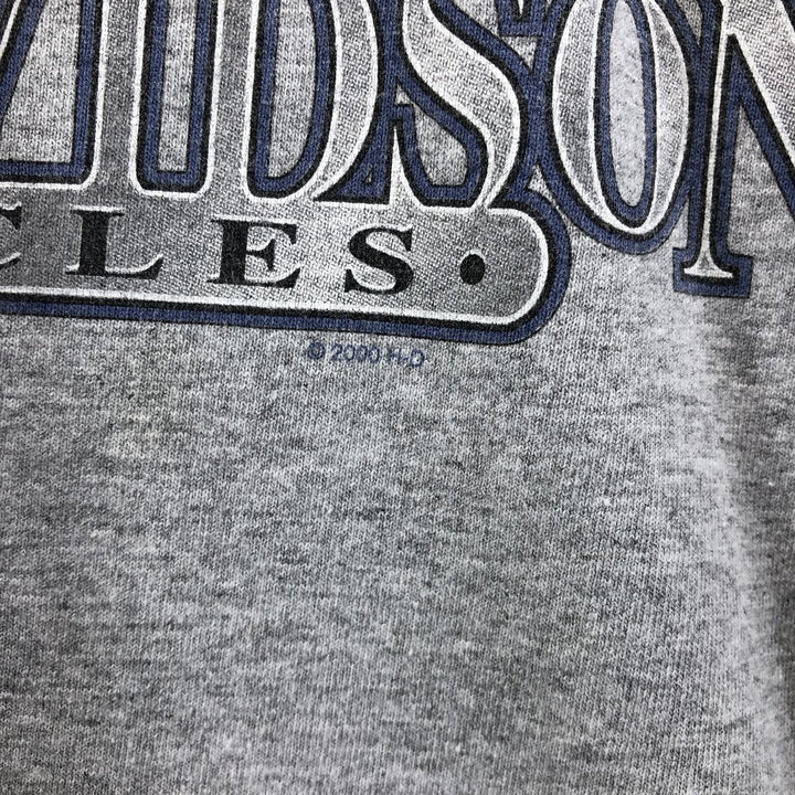 Harley-Davidson Ringer T-Shirt, Made in USA, Men's Size XL cotton gray type Vintage Second Hand