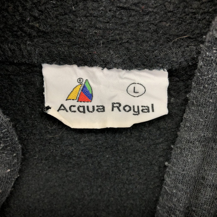 Acqua Royal DEBAKLE Band Sweatshirt Pullover Hoodie, Men's Size L polyester black type Vintage Second Hand