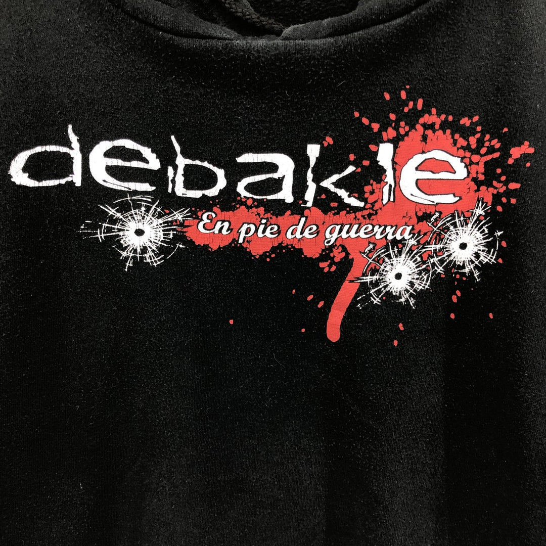 Acqua Royal DEBAKLE Band Sweatshirt Pullover Hoodie, Men's Size L polyester black type Vintage Second Hand