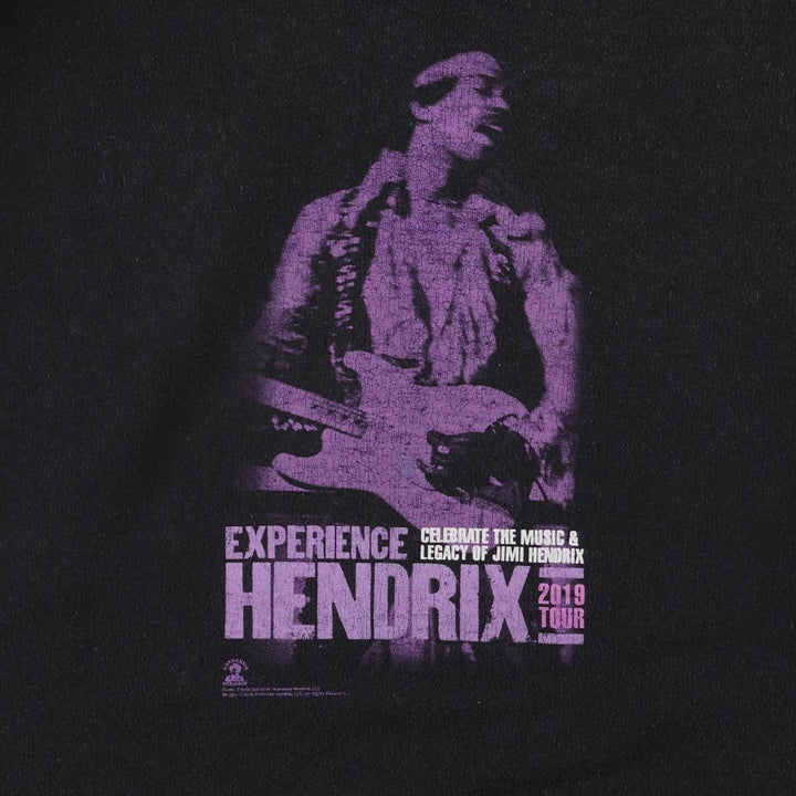 Gildan Jimi Hendrix Experience 2019-2020 Tour Band Pullover Sweatshirt, Men's Size L unclear black type Vintage Second Hand