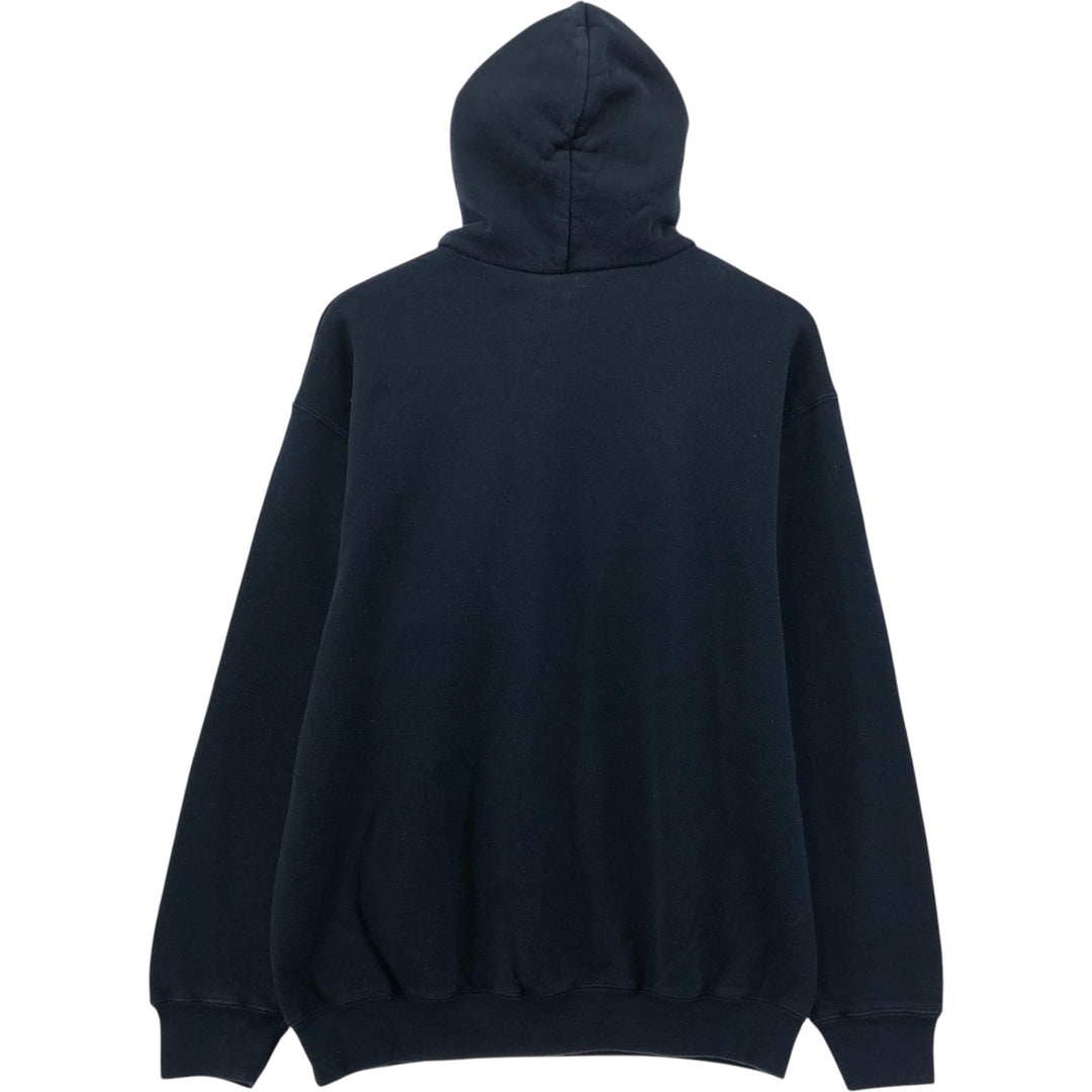 Fruit of the Loom Men's XL Pullover Hoodie cotton black type Vintage Second Hand