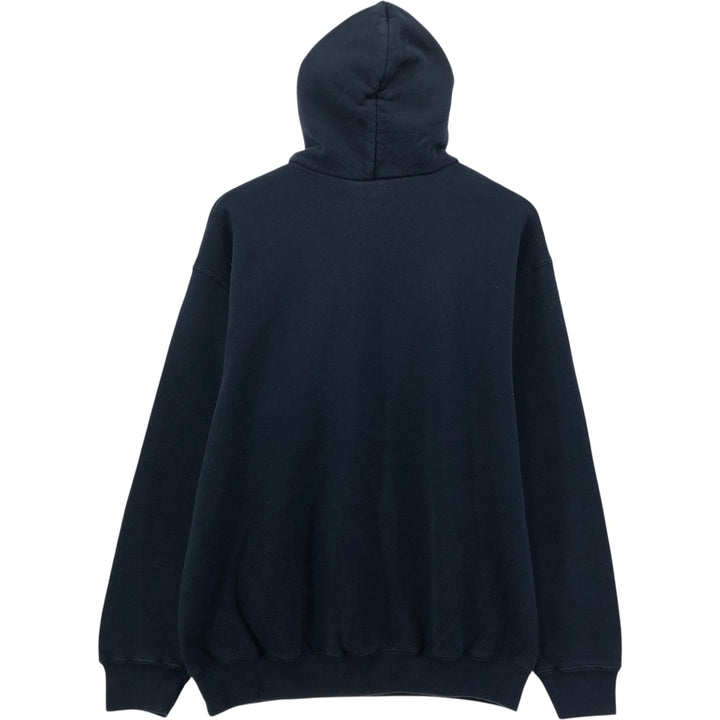 Fruit of the Loom Men's XL Pullover Hoodie cotton black type Vintage Second Hand