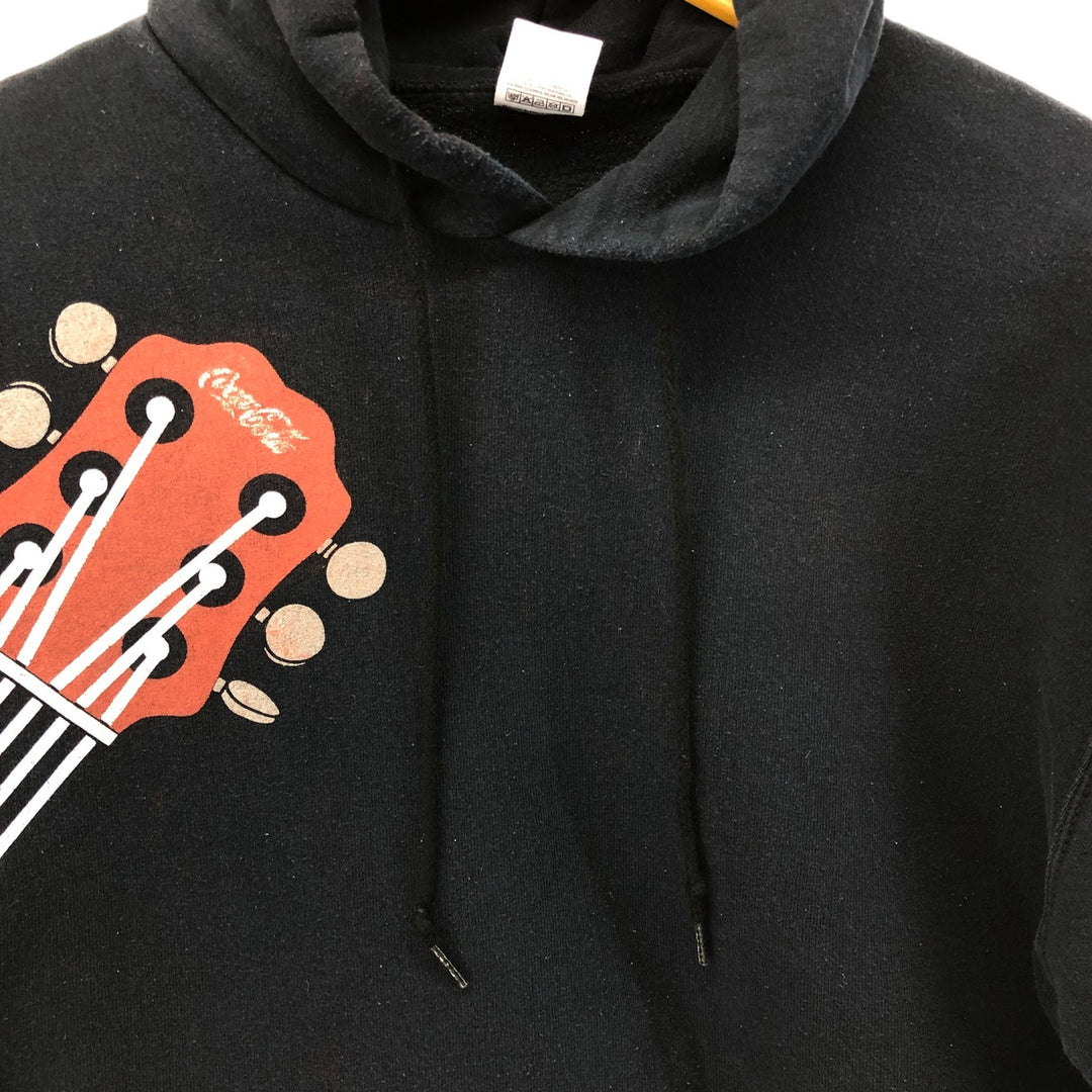 Fruit of the Loom Men's XL Pullover Hoodie cotton black type Vintage Second Hand