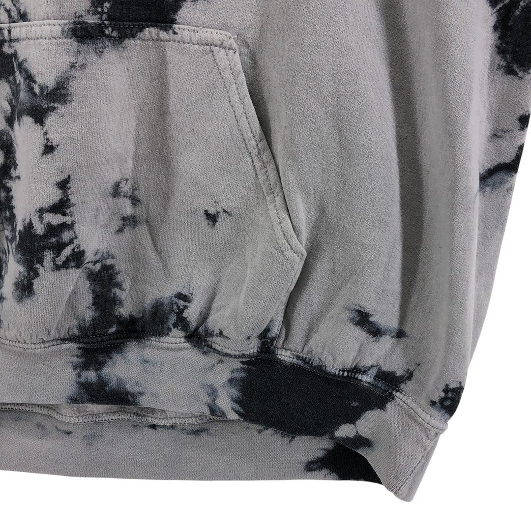 METALLICA Tie-Dye Pattern Band Pullover Hoodie, Men's Size M unclear Charcoal Vintage Second Hand