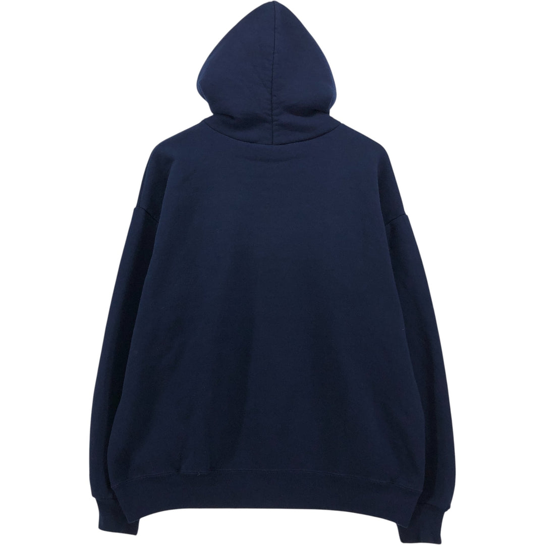 Vintage 80s-90'S Jerzees pullover sweatshirt, Made in USA, Men's XL cotton navy blue type Vintage Second Hand