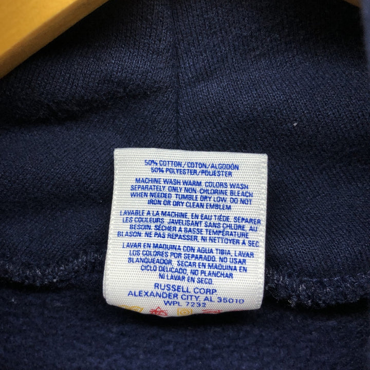 Vintage 80s-90'S Jerzees pullover sweatshirt, Made in USA, Men's XL cotton navy blue type Vintage Second Hand