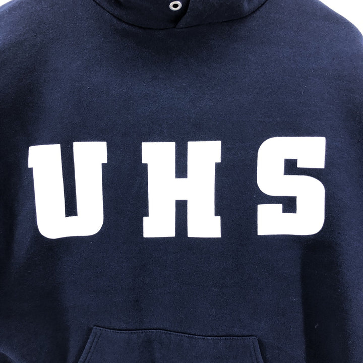 Vintage 80s-90'S Jerzees pullover sweatshirt, Made in USA, Men's XL cotton navy blue type Vintage Second Hand