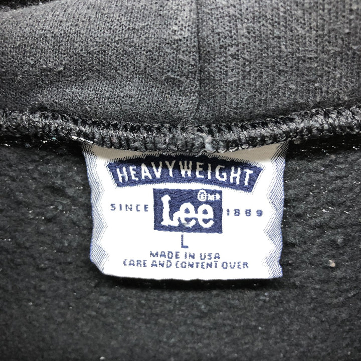 Vintage 90'S pullover hoodie, made in the USA, size L, men's cotton black type Vintage Second Hand