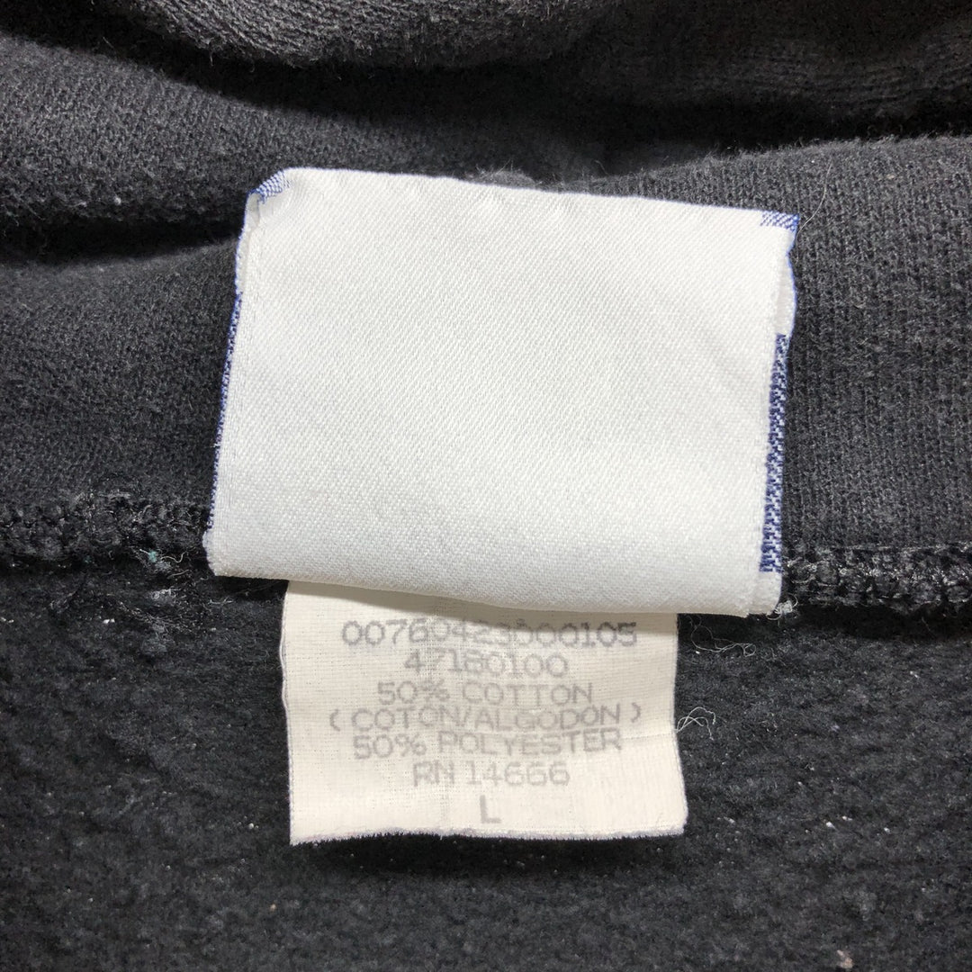 Vintage 90'S pullover hoodie, made in the USA, size L, men's cotton black type Vintage Second Hand