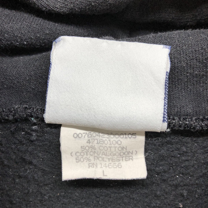 Vintage 90'S pullover hoodie, made in the USA, size L, men's cotton black type Vintage Second Hand