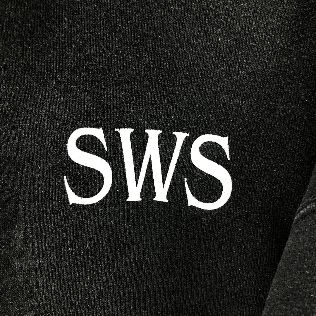 Vintage 90'S pullover hoodie, made in the USA, size L, men's cotton black type Vintage Second Hand