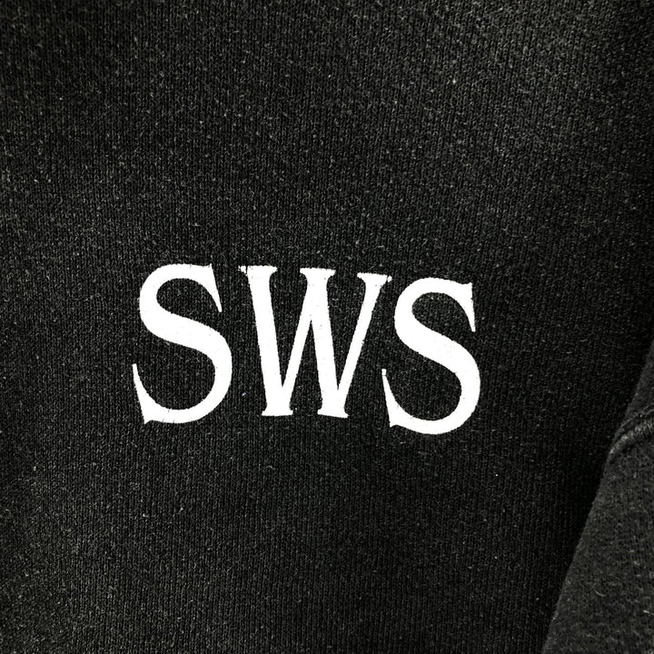 Vintage 90'S pullover hoodie, made in the USA, size L, men's cotton black type Vintage Second Hand