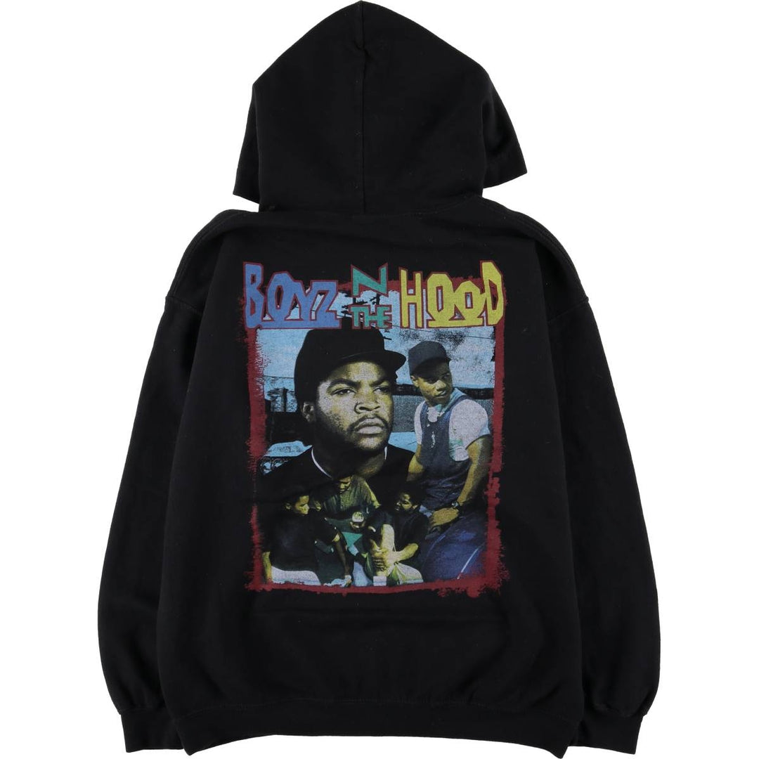 BOYZ N THE HOOD Boyz n the Hood band sweatshirt pullover hoodie, men's size M cotton black type Vintage Second Hand
