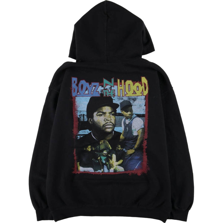 BOYZ N THE HOOD Boyz n the Hood band sweatshirt pullover hoodie, men's size M cotton black type Vintage Second Hand