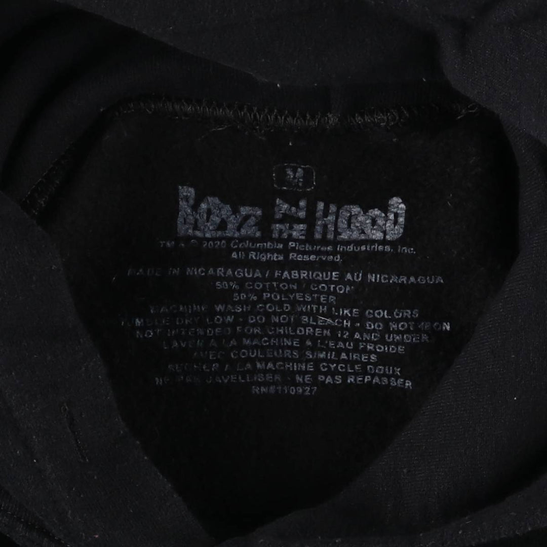 BOYZ N THE HOOD Boyz n the Hood band sweatshirt pullover hoodie, men's size M cotton black type Vintage Second Hand