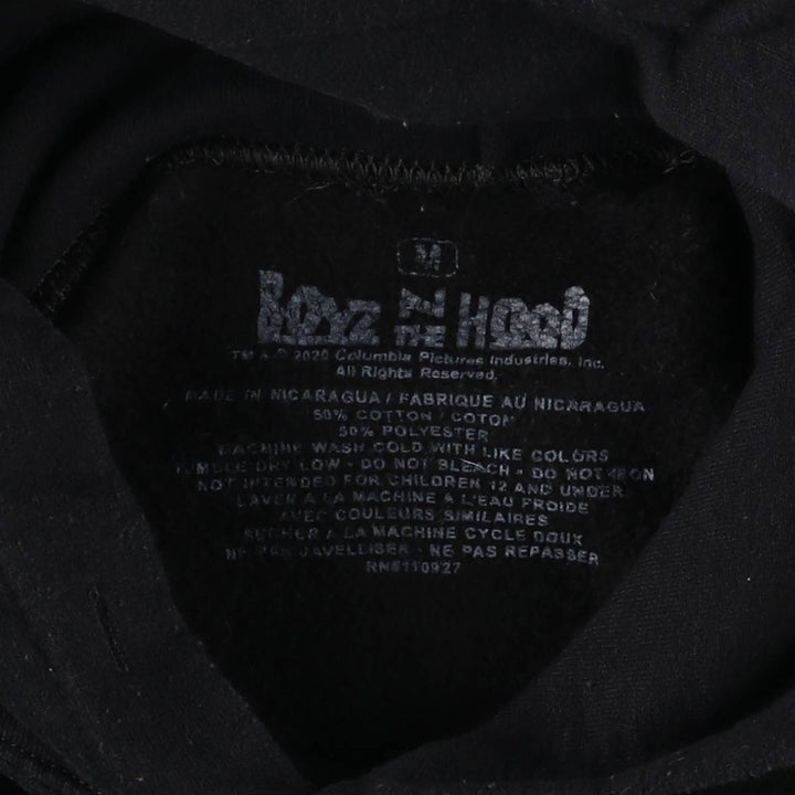 BOYZ N THE HOOD Boyz n the Hood band sweatshirt pullover hoodie, men's size M cotton black type Vintage Second Hand