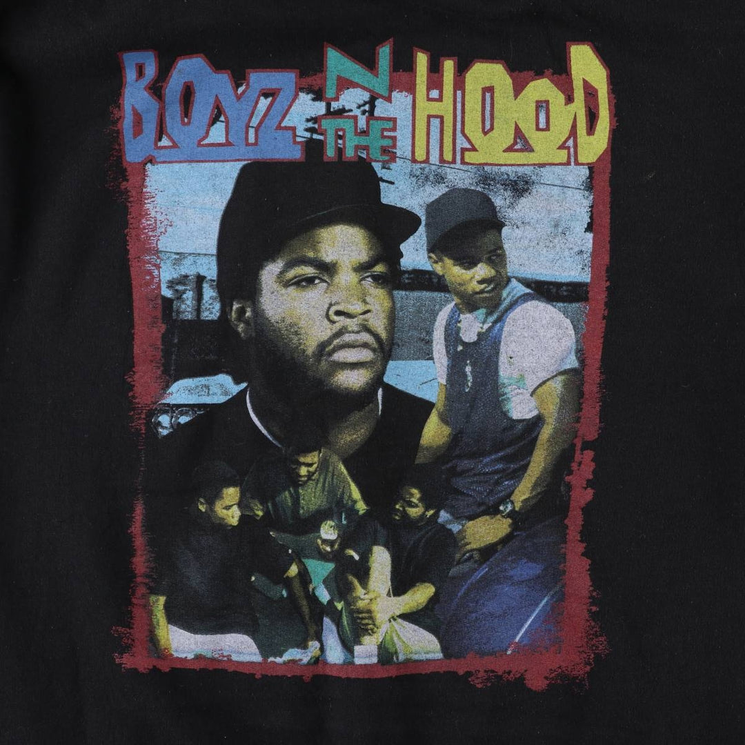 BOYZ N THE HOOD Boyz n the Hood band sweatshirt pullover hoodie, men's size M cotton black type Vintage Second Hand