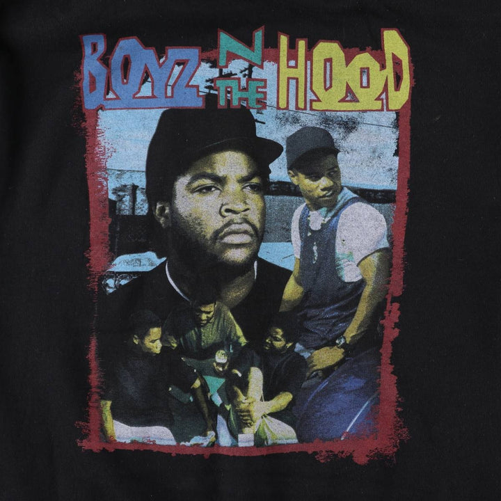 BOYZ N THE HOOD Boyz n the Hood band sweatshirt pullover hoodie, men's size M cotton black type Vintage Second Hand