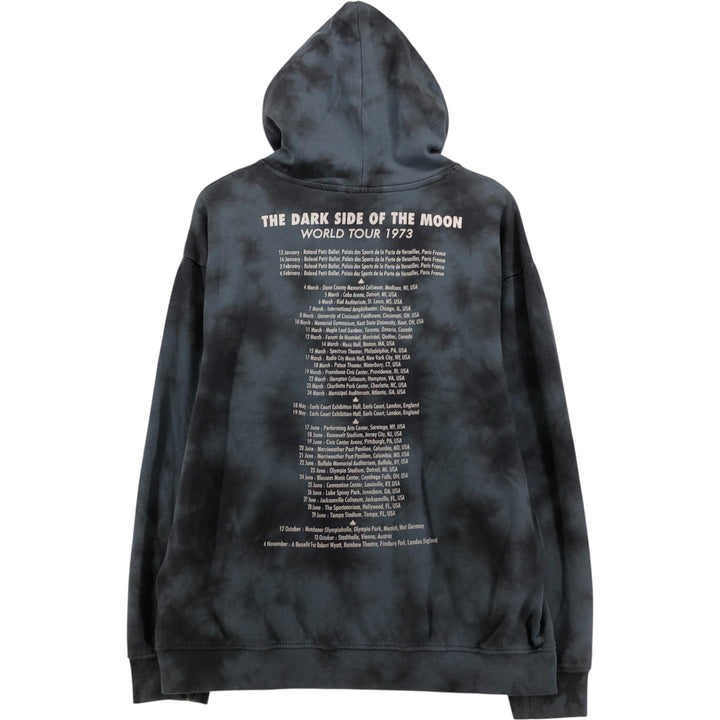 PINK FLOYD Pink Floyd Tie-Dye Pattern Band Pullover Sweatshirt, Men's Size L cotton gray type Vintage Second Hand
