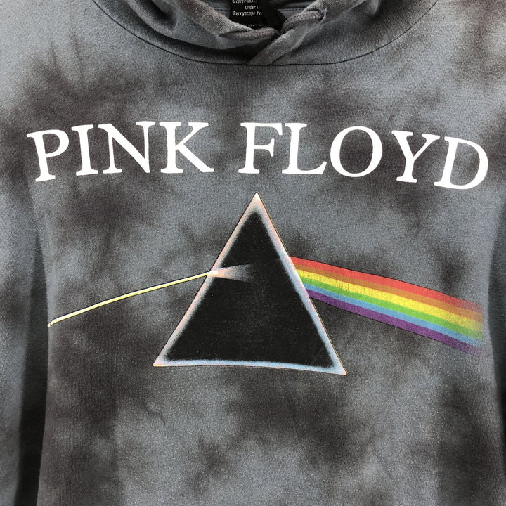 PINK FLOYD Pink Floyd Tie-Dye Pattern Band Pullover Sweatshirt, Men's Size L cotton gray type Vintage Second Hand