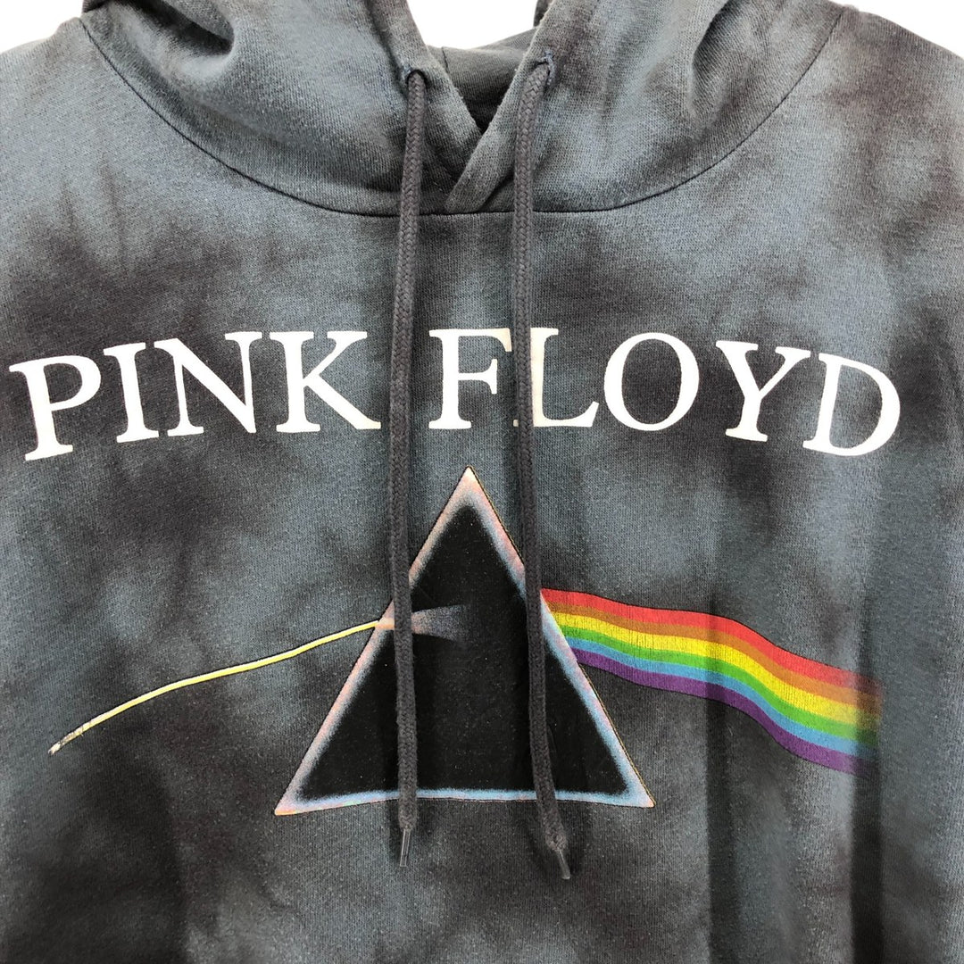 PINK FLOYD Pink Floyd Tie-Dye Pattern Band Pullover Sweatshirt, Men's Size L cotton gray type Vintage Second Hand