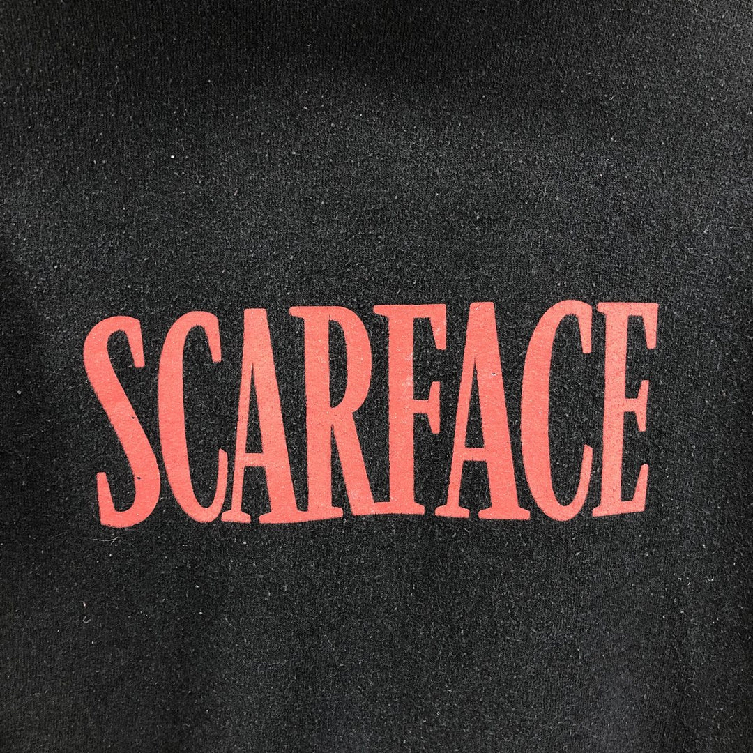 Scarface Movie Sweatshirt Pullover Hoodie, Men's Size L cotton black type Vintage Second Hand