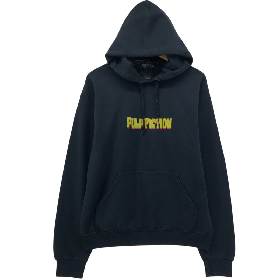 PULP FICTION Pulp Fiction Movie Sweat Pullover Hoodie Men's S Size cotton black type Vintage Second Hand