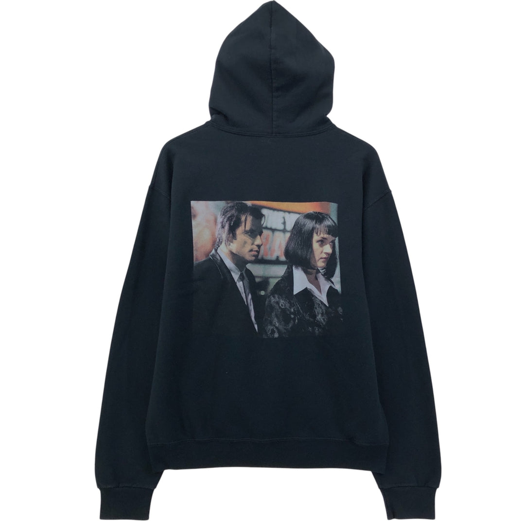 PULP FICTION Pulp Fiction Movie Sweat Pullover Hoodie Men's S Size cotton black type Vintage Second Hand