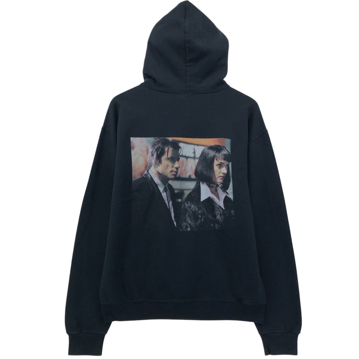 PULP FICTION Pulp Fiction Movie Sweat Pullover Hoodie Men's S Size cotton black type Vintage Second Hand