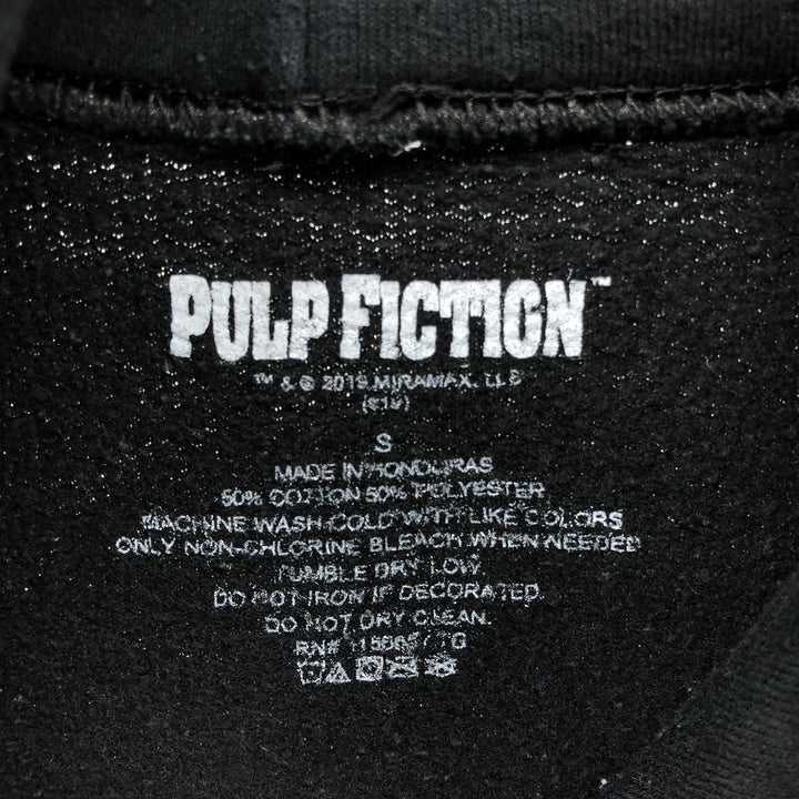 PULP FICTION Pulp Fiction Movie Sweat Pullover Hoodie Men's S Size cotton black type Vintage Second Hand