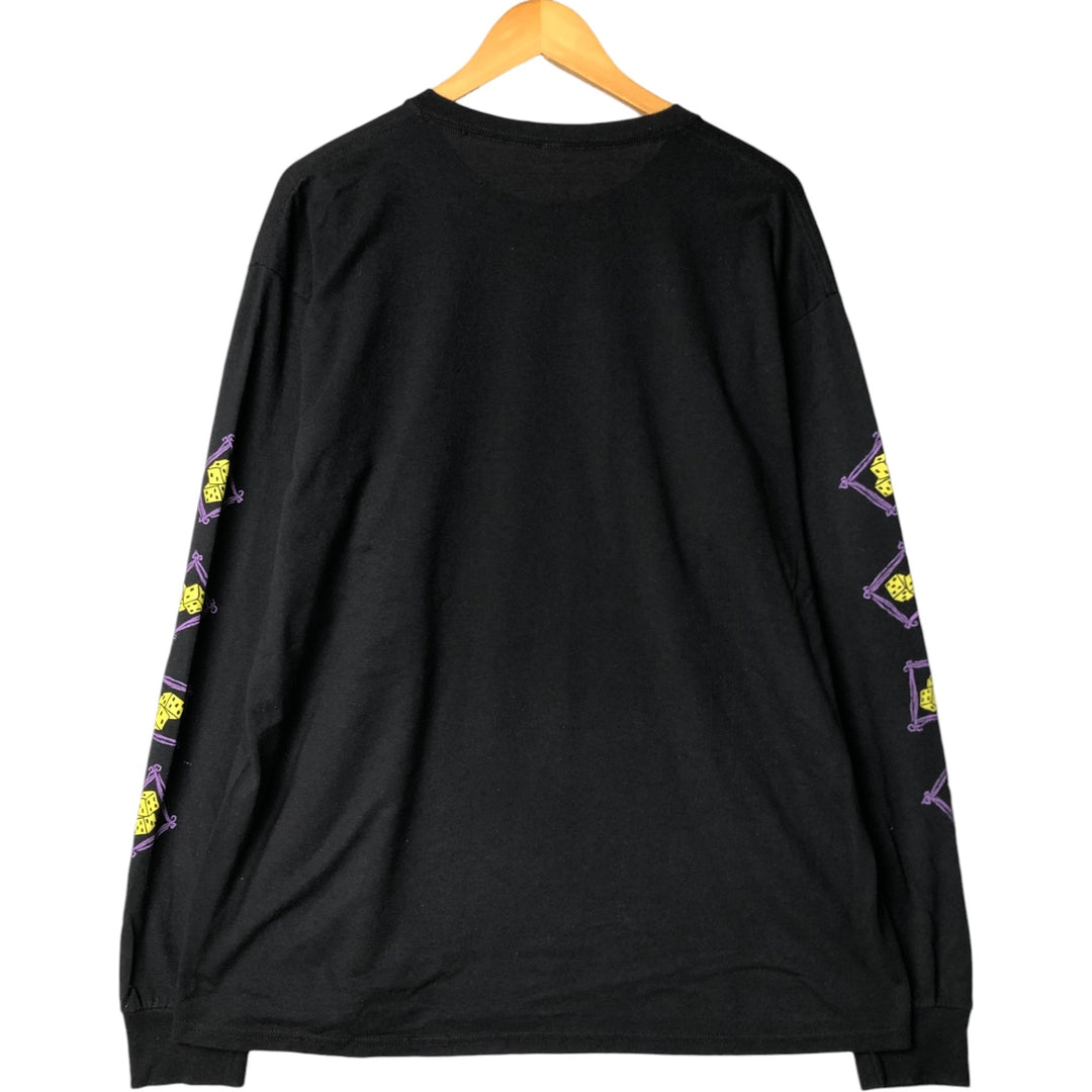 THE NIGHTMARE BEFORE CHRISTMAS Nightmare Before Christmas Long Sleeve T-Shirt Men's XL cotton black type Vintage Second Hand