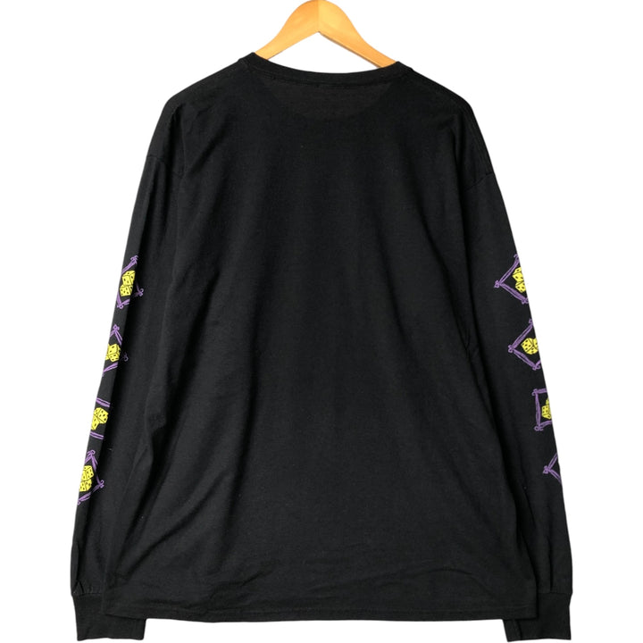 THE NIGHTMARE BEFORE CHRISTMAS Nightmare Before Christmas Long Sleeve T-Shirt Men's XL cotton black type Vintage Second Hand