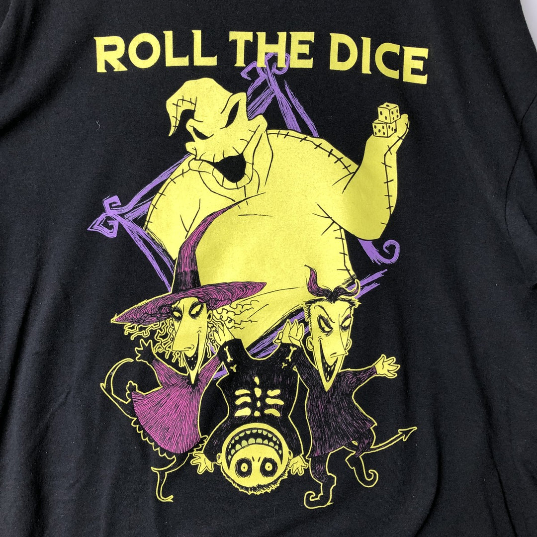 THE NIGHTMARE BEFORE CHRISTMAS Nightmare Before Christmas Long Sleeve T-Shirt Men's XL cotton black type Vintage Second Hand